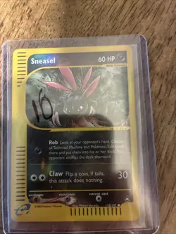 Pokemon TCG Aquapolis Sneasel Reverse Holo Card (110/147) - Image 1
