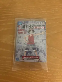 One Piece Monkey.D.Luffy College Promo Card - Image 1