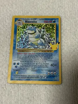 Pokemon TCG Blastoise Holo Card 2/102 Celebrations 25th Anniversary Edition - Image 1