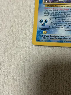 Pokemon TCG Blastoise Holo Card 2/102 Celebrations 25th Anniversary Edition - Image 2
