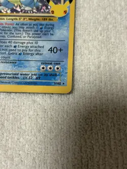 Pokemon TCG Blastoise Holo Card 2/102 Celebrations 25th Anniversary Edition - Image 3