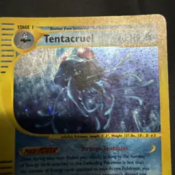 Pokemon Tentacruel Aquapolis E-Reader Card H26/H32 Holo Rare, Half Swirl - Image 1