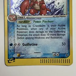 Pokemon TCG Crawdaunt 3/97 - Holo Rare Ex Dragon Pokemon Card LP - Image 3