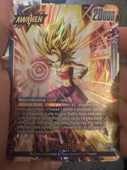 Caulifla FB08-025 Leader Alternate Art Saiyan's Pride Dragon Ball English Card - Image 1