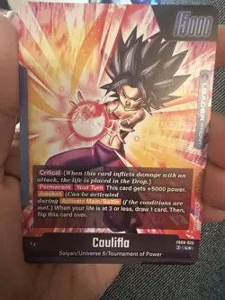 Caulifla FB08-025 Leader Alternate Art Saiyan's Pride Dragon Ball English Card - Image 2