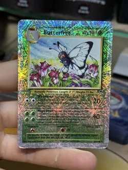 #2 Butterfree 21/110 Legendary Collection 2002 Reverse Holo Vintage Pokemon Card - Image 3