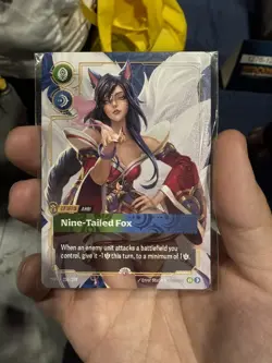 Riftbound METAL Card – Ahri Nine-Tailed Fox - Las Vegas Regional Prize Wall - Image 1