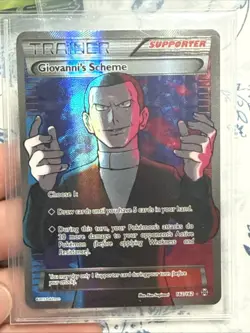 2015 Pokemon Giovanni's Scheme Breakthrough Full Art Holo 162/162 English Card - Image 2