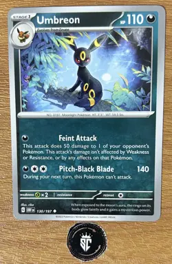 Umbreon 130/197 - Obsidian Flames - Non-holo Pokemon Card - Near Mint (NM) - Image 1