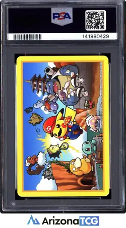 Pokemon 2016 Mario Pikachu 9 Of Diamonds Playing Cards Japanese GEM MINT PSA 10 - Image 2