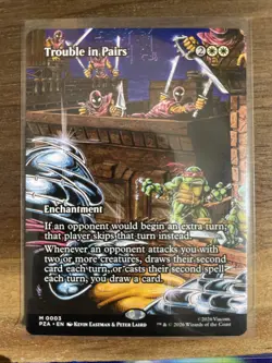 Trouble in Pairs (Borderless) Mythic MTG Ninja Turtles Regular - Image 1