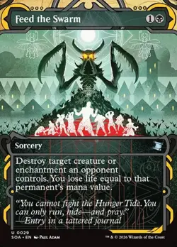 Feed the Swarm - Foil Extended Art SOA NM MTG - Image 1
