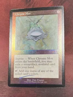 MTG FOIL CHROME MOX SECRET LAIR 30TH ANNIVERSARY PLAYED SMALL CREASE - Image 1