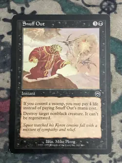 MTG Snuff Out Mercadian Masques 162/350 Regular Common Magic The Gathering - Image 1