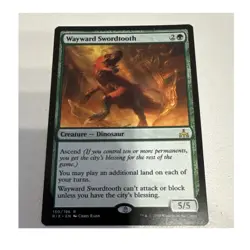 Wizards of the Coast MTG Wayward Swordtooth RIX Rare 150/196 EN 5/5 - Image 1