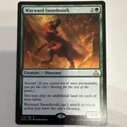 Wizards of the Coast MTG Wayward Swordtooth RIX Rare 150/196 EN 5/5 - Image 2