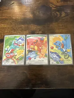 Pokemon First Partner Illustration Collection Series 1 Kanto Gen 1 Starters Set - Image 1