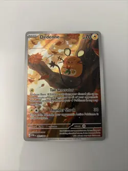 Pokemon Dedenne 093/088 PDR Illustration Rare Full Art Holo Basic Thunder 70HP - Image 1