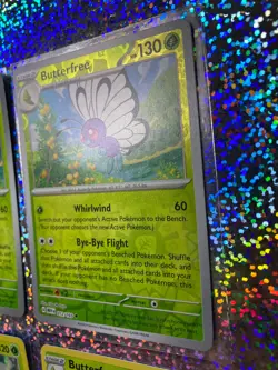 Pokemon TCG Butterfree: Fusion Strike Holo 003/264; 151 Reverse Holo 012/165 - Image 3