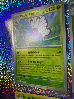 Pokemon TCG Butterfree: Fusion Strike Holo 003/264; 151 Reverse Holo 012/165 - Image 4