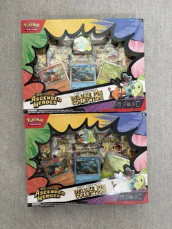 Pokemon Ascended Heroes Deluxe Pin Collection Lot Of 2 - Image 1