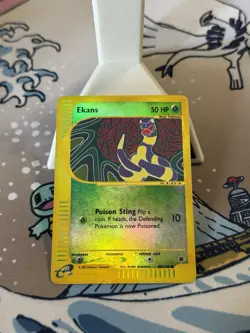 Pokemon TCG Ekans 108/165 Expedition Base Set Reverse Holo 2002 LP - Image 1