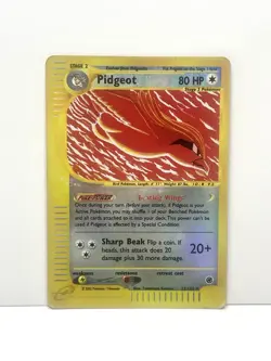 Pokemon TCG Pidgeot 23/165 Expedition 2002 Reverse Holo Rare WOTC Vintage DMGD - Image 1