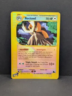Noctowl 40/144 Skyridge Reverse Holo Rare Pokemon TCG Nintendo HP - Image 1