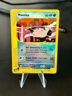 Mantine 77/144 Skyridge Reverse Holo Rare Pokemon TCG Nintendo LP - Image 1