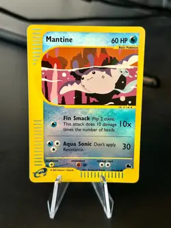 Mantine 77/144 Skyridge Reverse Holo Rare Pokemon TCG Nintendo LP - Image 2