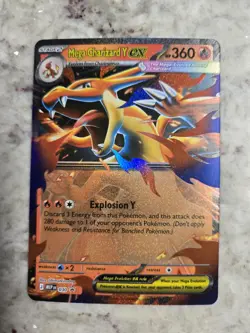 Mega Charizard Y ex 030 Mega Evolution Holo Black Star Promo Pokemon NM - Image 1