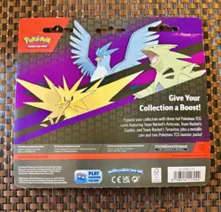 POKEMON TCG 2 Pack Blister ft Articuno Zapdos & Tyranitar Cosmo Holos New/Sealed - Image 2