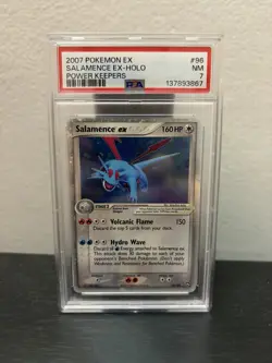 Pokemon EX Power Keepers Salamence EX 96/108 Holo Ultra Rare PSA 7 NEW CERT - Image 1