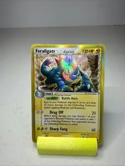 Pokemon TCG Feraligatr EX Dragon Frontiers Holo Rare Card 2/101 Delta Species MP - Image 1