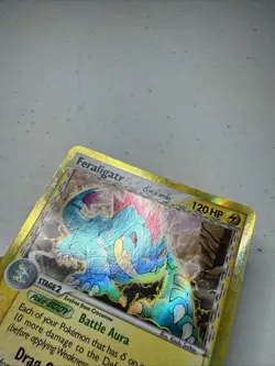 Pokemon TCG Feraligatr EX Dragon Frontiers Holo Rare Card 2/101 Delta Species MP - Image 4