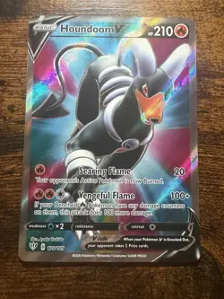 The Pokemon Company Houndoom V Full Art Ultra Rare Holo 178/189 Darkness Ablaze - Image 1
