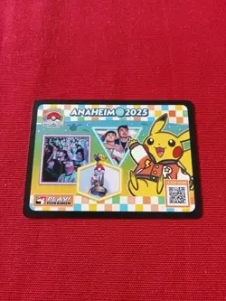 Pokemon Pikachu Anaheim 2025 Promo World Championship 2025 - Image 1