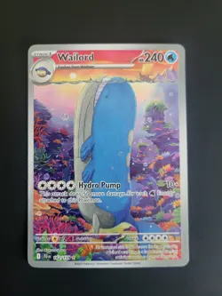 Wailord 162/159 Illustration Rare Sv09: Journey Together Holo Pokemon TCG - Image 1