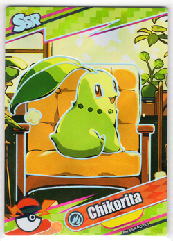 Chikorita PM-SSR No. 003 SSR Holo Eif Origin 4.0 Non-TCG Pokemon - Image 1