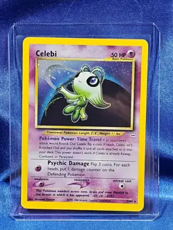 Pokemon TCG Neo Revelation Celebi 3/64 Holo LP Card - Image 1