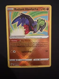 Radiant Hawlucha 081/189 Radiant Rare Astral Radiance Pokemon - Image 1