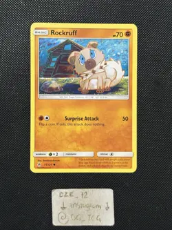 Pokemon Forbidden Light - Rockruff - 75/131 - Non Holo Common - NM/VLP - Image 1