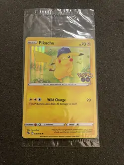 Pokemon/Pokemon GO Prerelease Pikachu Holo Foil Promo Card #028/078 Sealed - Image 1