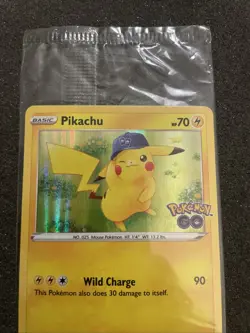 Pokemon/Pokemon GO Prerelease Pikachu Holo Foil Promo Card #028/078 Sealed - Image 5