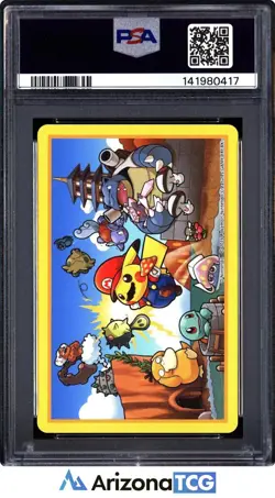 Pokemon 2016 Mario Pikachu 6 Of Clubs Playing Cards Japanese PSA 9 - Image 2