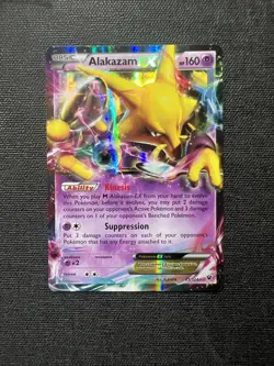 Alakazam EX Ultra Rare - 25/124 XY Fates Collide NM Pokemon Card! Gradable! - Image 1