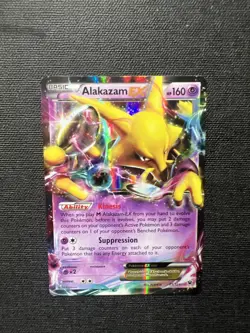 Alakazam EX Ultra Rare - 25/124 XY Fates Collide NM Pokemon Card! Gradable! - Image 3