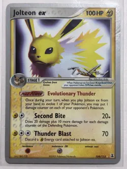 Jolteon ex 109/113 - Delta Species 2007 World Championship Pokemon Card - Image 1
