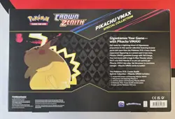 Pokemon TCG Crown Zenith Pikachu VMAX Special Collection Box Sealed - Image 2