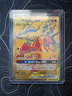 Pokemon Reshiram & Charizard GX SM247 Sun & Moon Promo TAG TEAM Foil , NM - Image 3